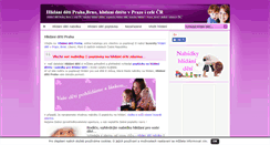 Desktop Screenshot of hlidanidetipraha.cz